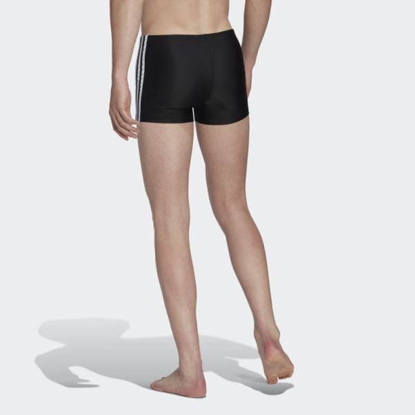 Boxer De Bain Classique 3 Bandes Noir Adidas