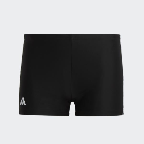 Boxer De Bain Classique 3 Bandes Noir Adidas