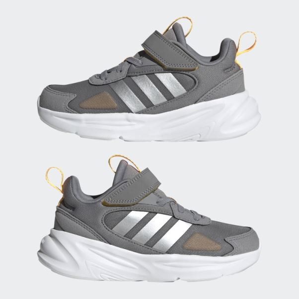 Ozelle Running Lifestyle Elastic Lace With Top Strap Chaussures Gris Adidas