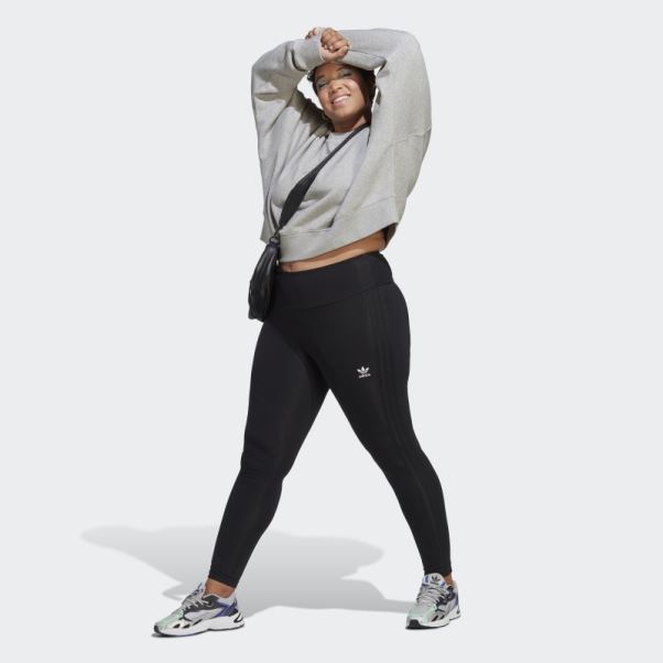 Sweat-shirt Adicolor Essentials Crew (taille Plus) Adidas Gris Moyen