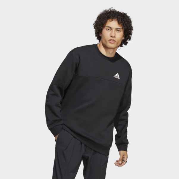 Sweat Adidas Stadium Polaire Badge Of Sport Noir