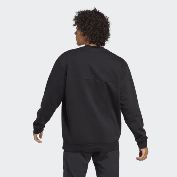Sweat Adidas Stadium Polaire Badge Of Sport Noir