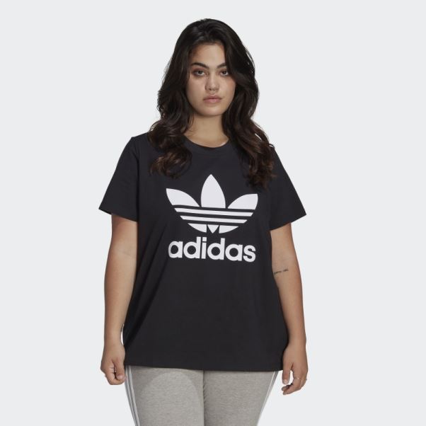T-shirt Trèfle Adidas Adicolor Classics Noir (taille Plus)