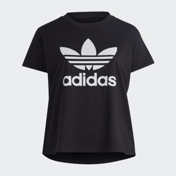 T-shirt Trèfle Adidas Adicolor Classics Noir (taille Plus)