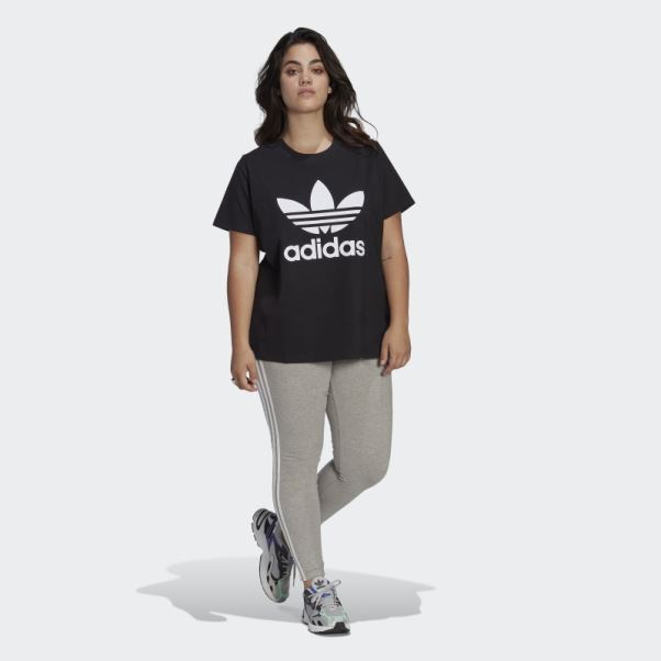 T-shirt Trèfle Adidas Adicolor Classics Noir (taille Plus)