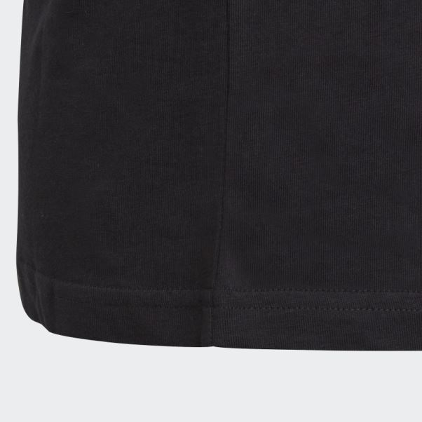 T-shirt En Coton à Gros Logo Adidas Essentials Noir
