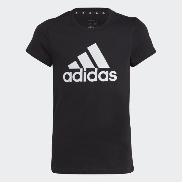 Adidas Essentials T-shirt En Coton à Gros Logo Noir