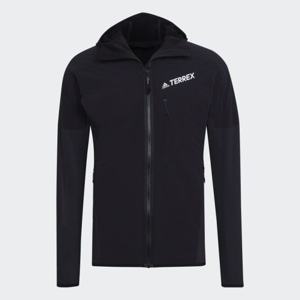 Veste à Capuche Techrock Flooce Wind Adidas Noir