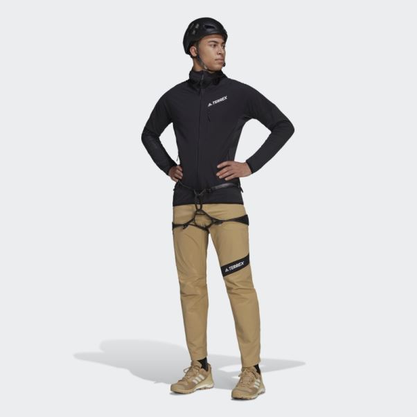 Veste à Capuche Techrock Flooce Wind Adidas Noir