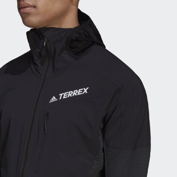 Veste à Capuche Techrock Flooce Wind Adidas Noir