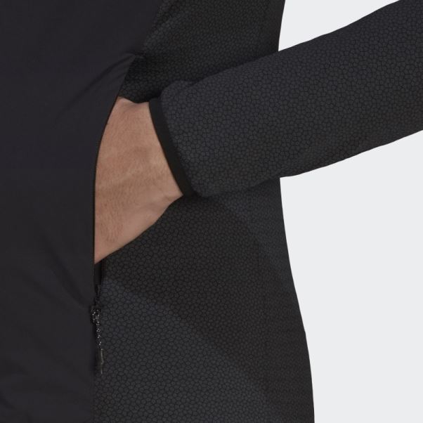 Veste à Capuche Techrock Flooce Wind Adidas Noir