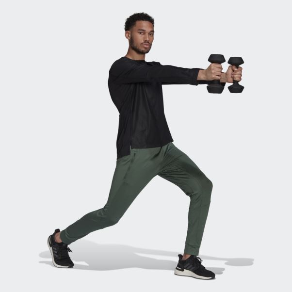 Adidas Haut D'entraînement Noir à Manches Longues Enduit De Pu