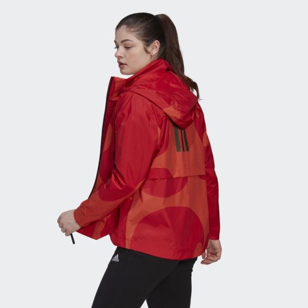 Veste Marimekko Traveer Rain.rdy Adidas Orange