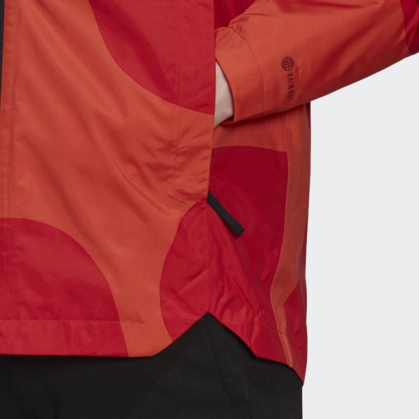 Veste Marimekko Traveer Rain.rdy Adidas Orange