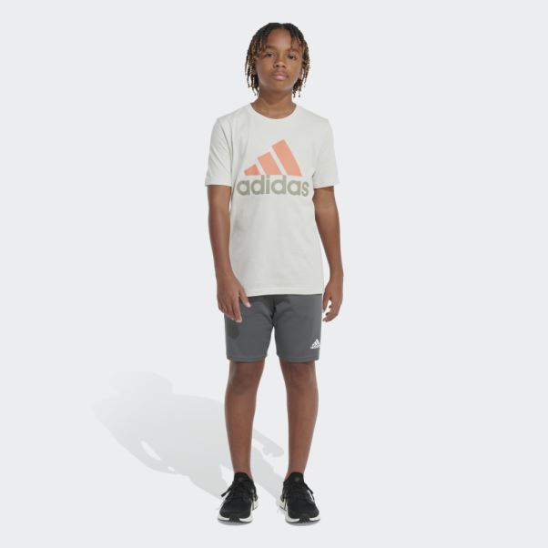T-shirt De Sport Bicolore Adidas En Aluminium