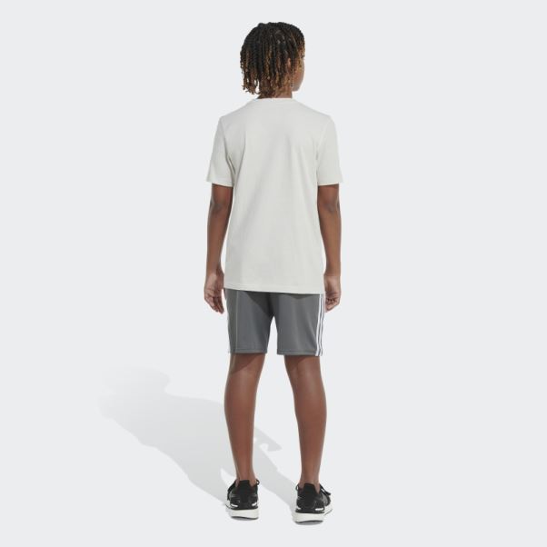 T-shirt De Sport Bicolore Adidas En Aluminium