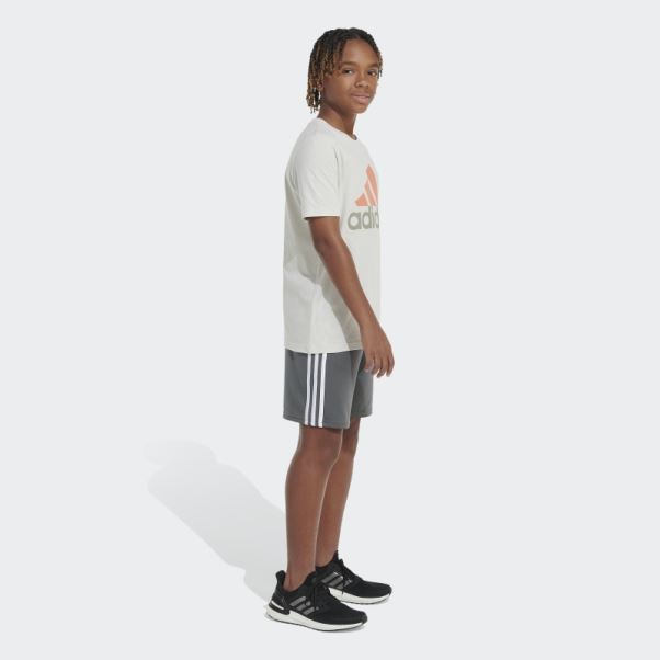 T-shirt De Sport Bicolore Adidas En Aluminium