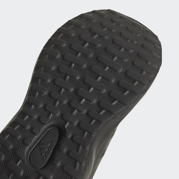Chaussures Fortarun 2.0 Cloudfoam élastiques à Lacets Noires Adidas