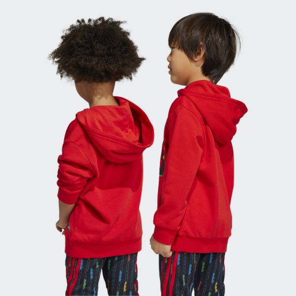 Sweat à Capuche Adidas X Classic Lego Rouge