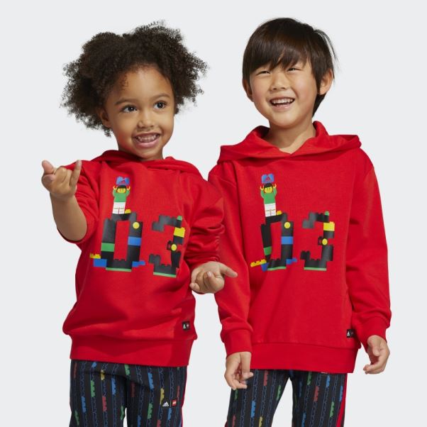 Sweat à Capuche Adidas X Classic Lego Rouge