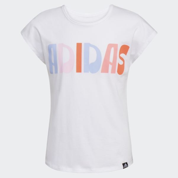 Tee Shirt Mancherons Adidas Blanc