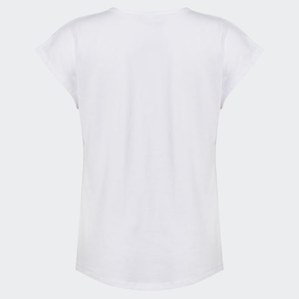 Tee Shirt Mancherons Adidas Blanc
