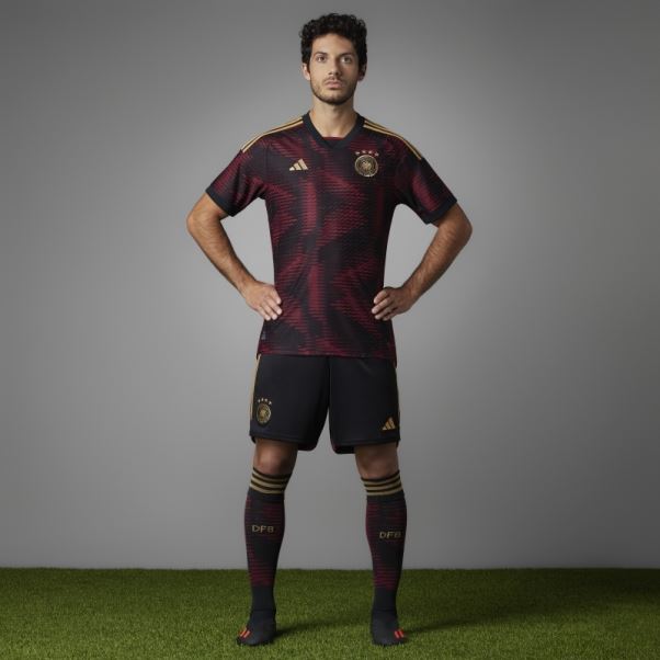 Maillot Allemagne 22 Extérieur Authentique Adidas Noir