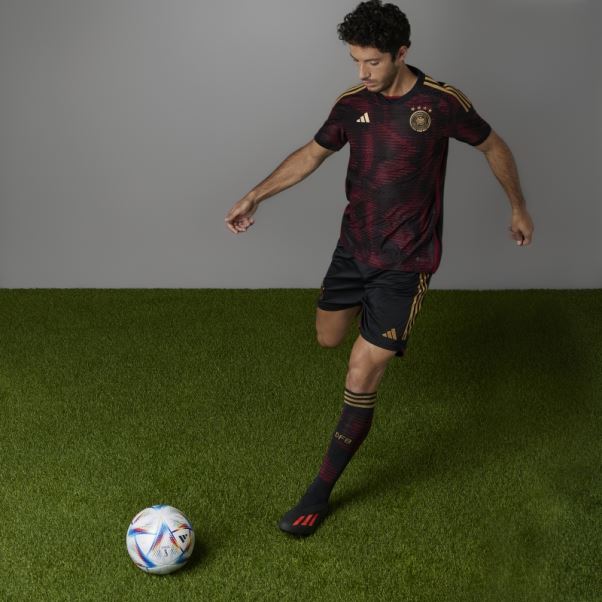 Maillot Allemagne 22 Extérieur Authentique Adidas Noir