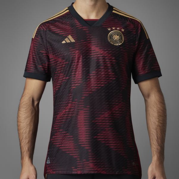 Maillot Allemagne 22 Extérieur Authentique Adidas Noir