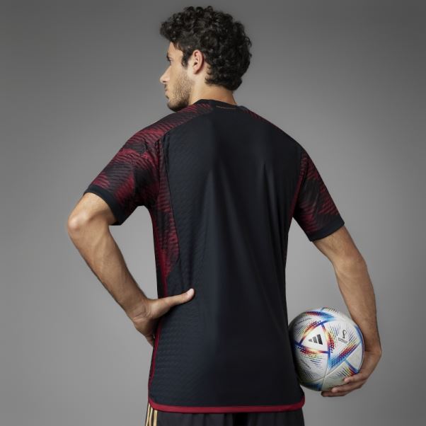 Maillot Allemagne 22 Extérieur Authentique Adidas Noir