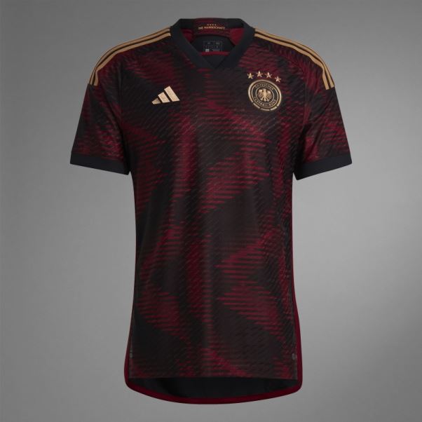 Maillot Allemagne 22 Extérieur Authentique Adidas Noir