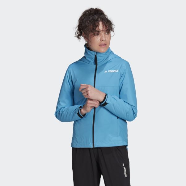 Veste De Pluie Deux Couches Adidas App Sky Rush Terrex Multi Rain.rdy Primegreen