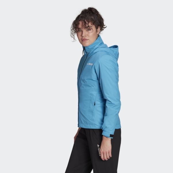 Veste De Pluie Deux Couches Adidas App Sky Rush Terrex Multi Rain.rdy Primegreen