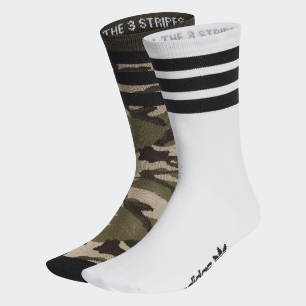 Chaussettes Adidas Multicolores Camo Crew 2 Paires