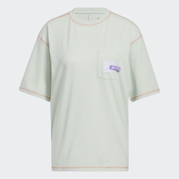 T-shirt à Poche Copain Vert Sport Statement Adidas