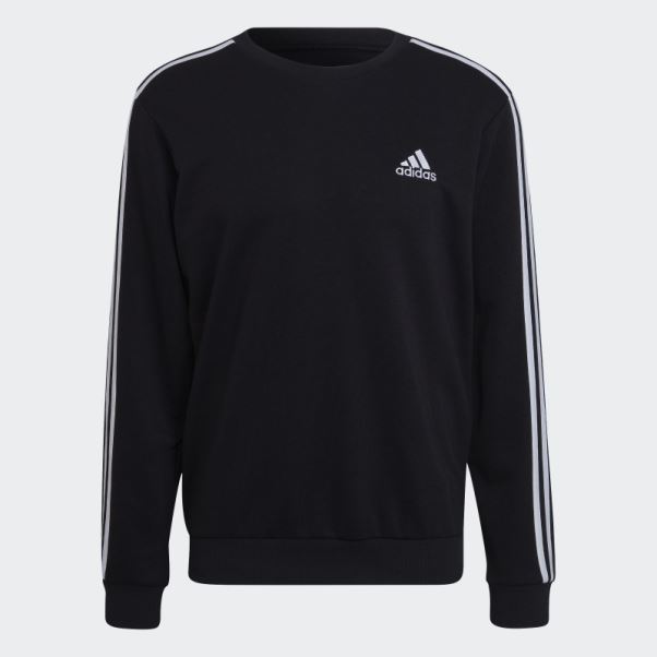 Sweat Adidas Essentials French Terry 3 Bandes Noir