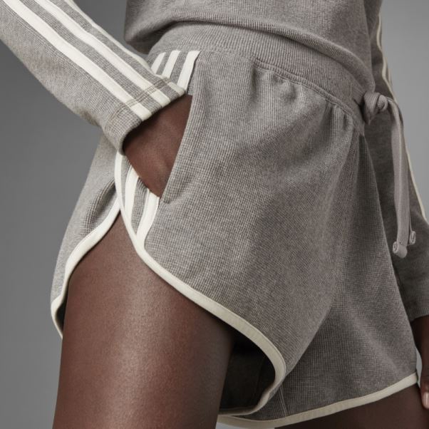 Short Gaufré Adidas Version Bleu Chiné Core