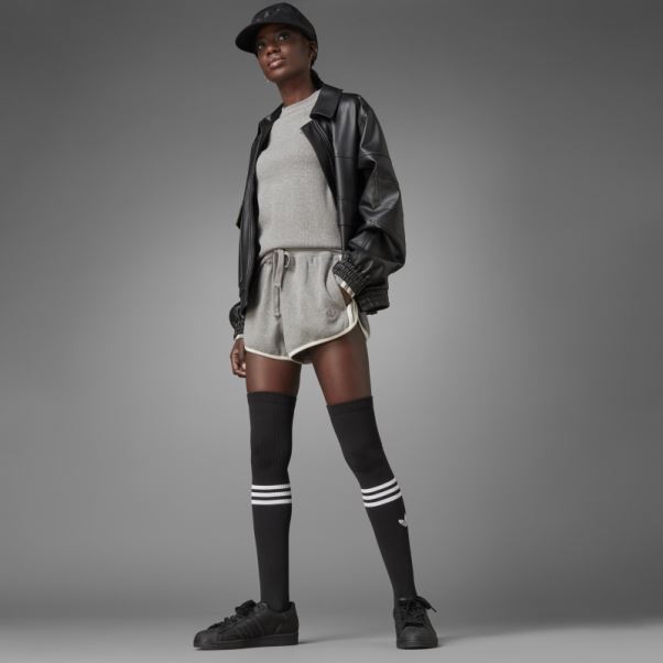 Short Gaufré Adidas Version Bleu Chiné Core