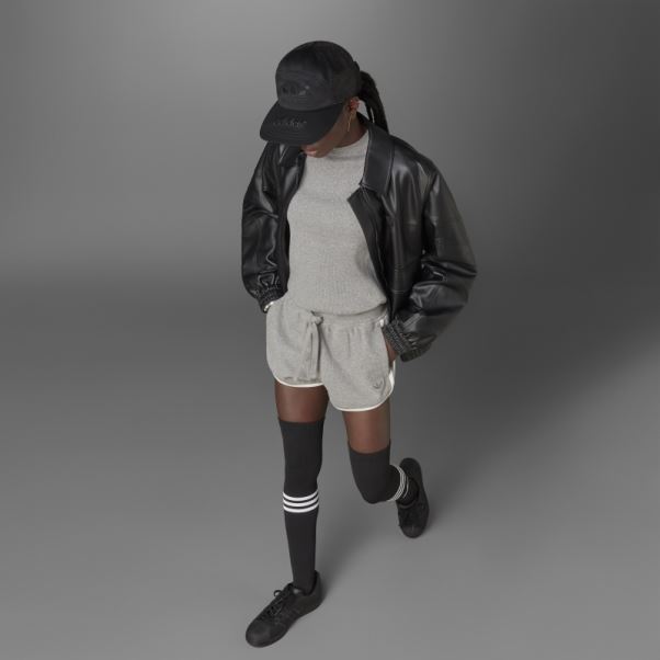 Short Gaufré Adidas Version Bleu Chiné Core