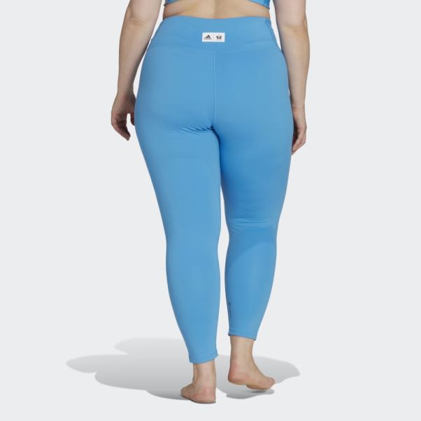 Legging Adidas Thebe Magugu 7/8 Studio Bleu (grande Taille)