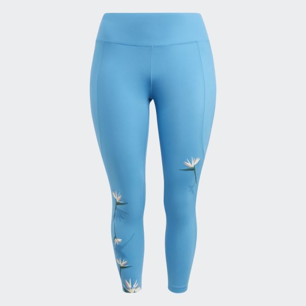 Legging Adidas Thebe Magugu 7/8 Studio Bleu (grande Taille)