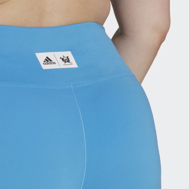 Legging Adidas Thebe Magugu 7/8 Studio Bleu (grande Taille)