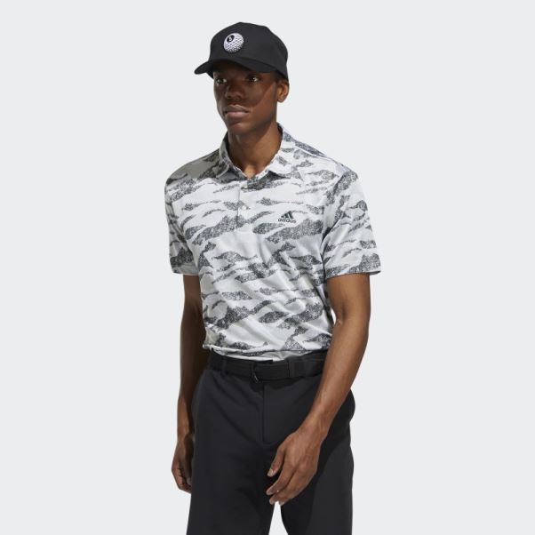 Polo à Imprimé Horizon Vert Adidas