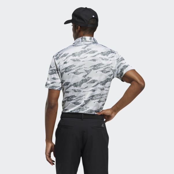 Polo à Imprimé Horizon Vert Adidas