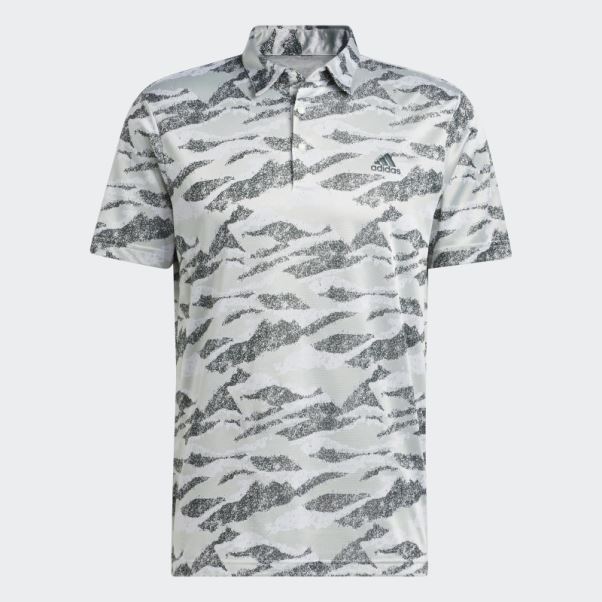 Polo à Imprimé Horizon Vert Adidas