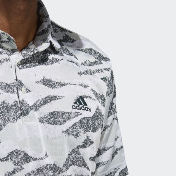 Polo à Imprimé Horizon Vert Adidas