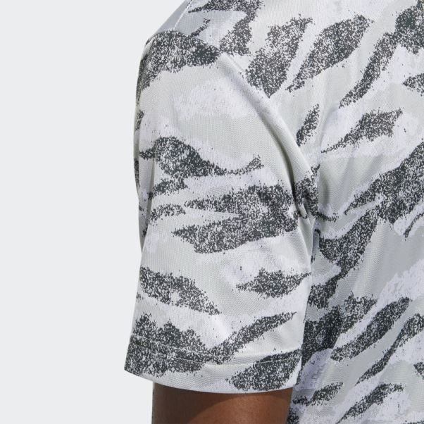 Polo à Imprimé Horizon Vert Adidas