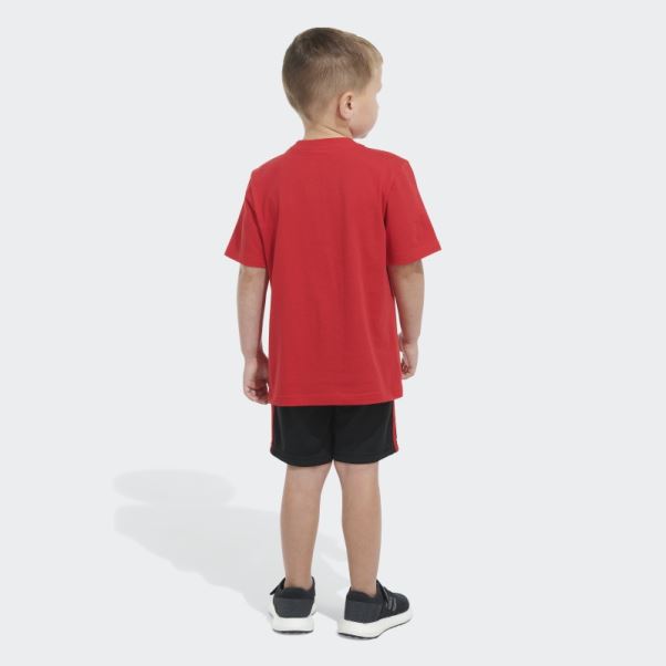 Ensemble T-shirt Et Short Graphique écarlate Adidas
