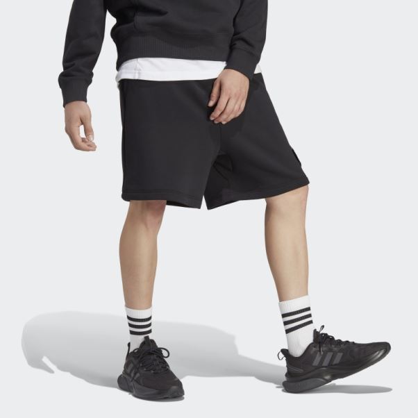 Adidas Short Noir En Molleton