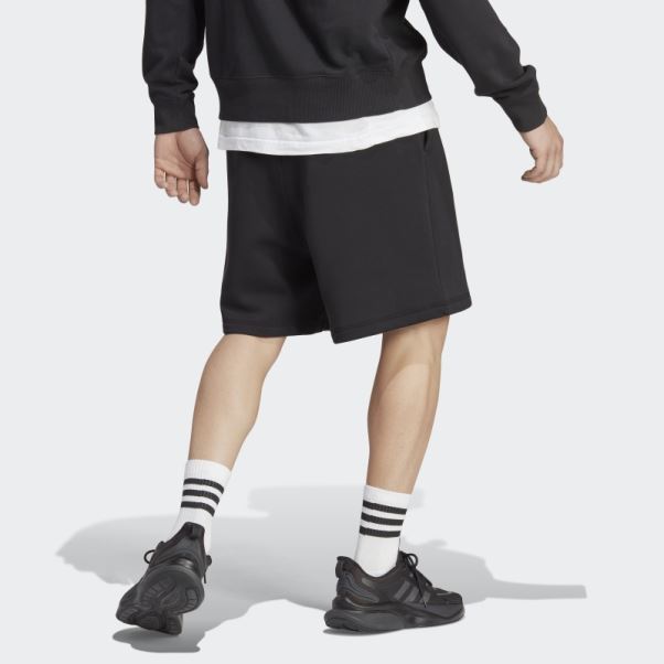 Adidas Short Noir En Molleton